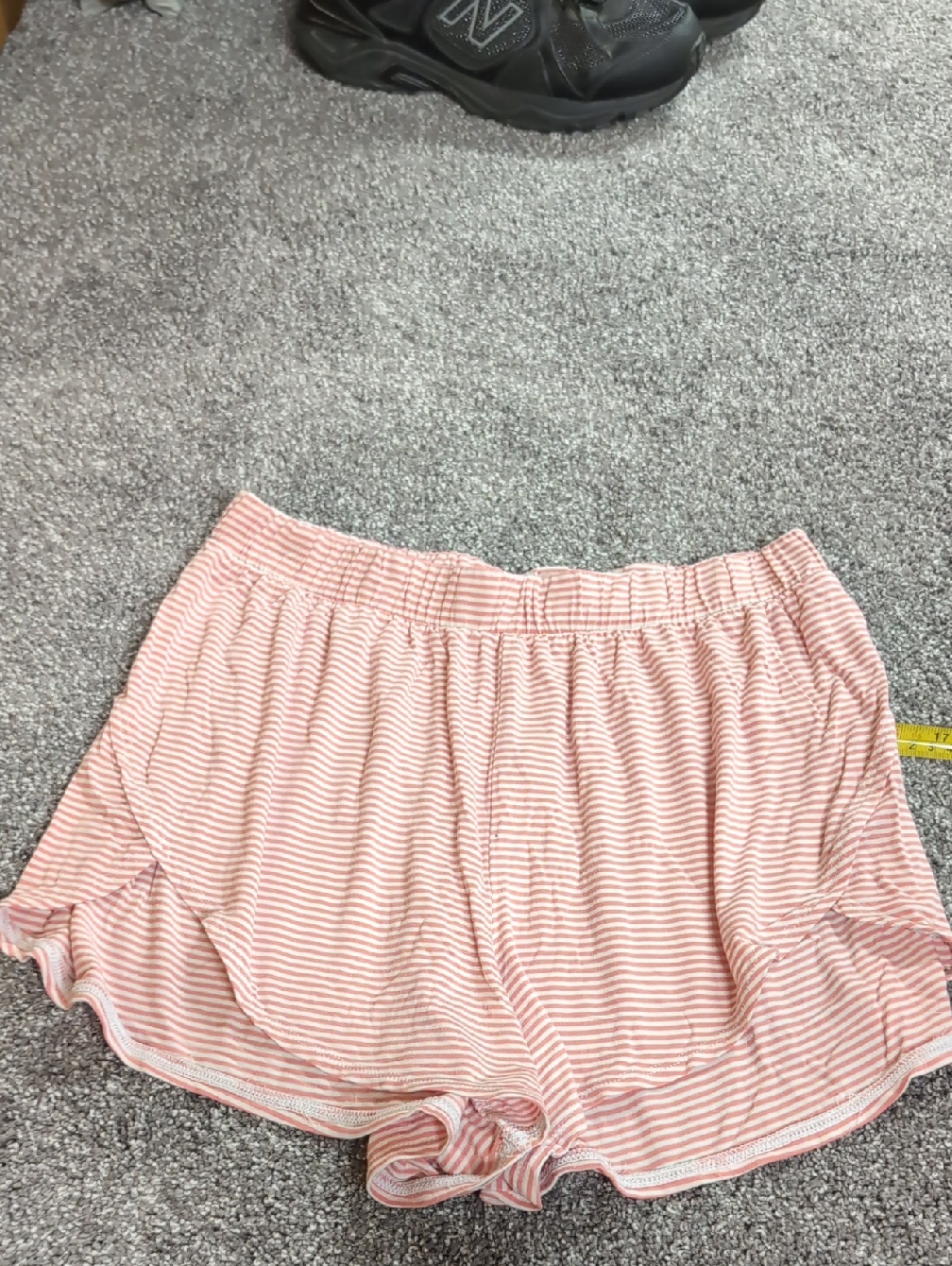 Striped Pink Lounge Shorts